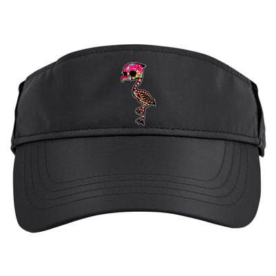 Flamingo Sugar Skull Dia De Los Muertos Mexican Day Of Dead Adult Drive Performance Visor