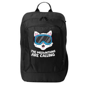 Funny Snowboard Ski Goggle For Snowboarding Cat Skiing Gift City Backpack