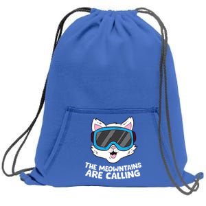 Funny Snowboard Ski Goggle For Snowboarding Cat Skiing Gift Sweatshirt Cinch Pack Bag