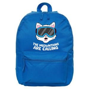 Funny Snowboard Ski Goggle For Snowboarding Cat Skiing Gift 16 in Basic Backpack