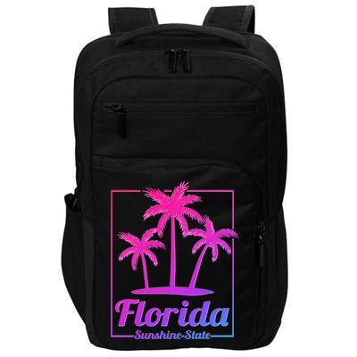 Florida Sunshine State Retro Look Gift Impact Tech Backpack