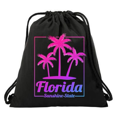 Florida Sunshine State Retro Look Gift Drawstring Bag