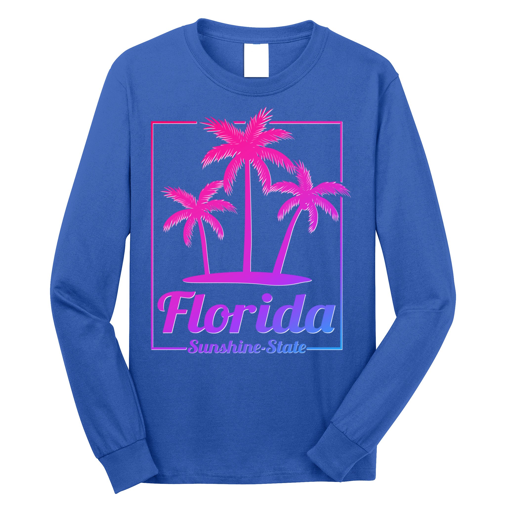 Florida Sunshine State Retro Look Gift Long Sleeve Shirt