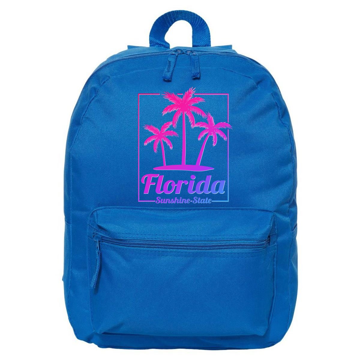 Florida Sunshine State Retro Look Gift 16 in Basic Backpack