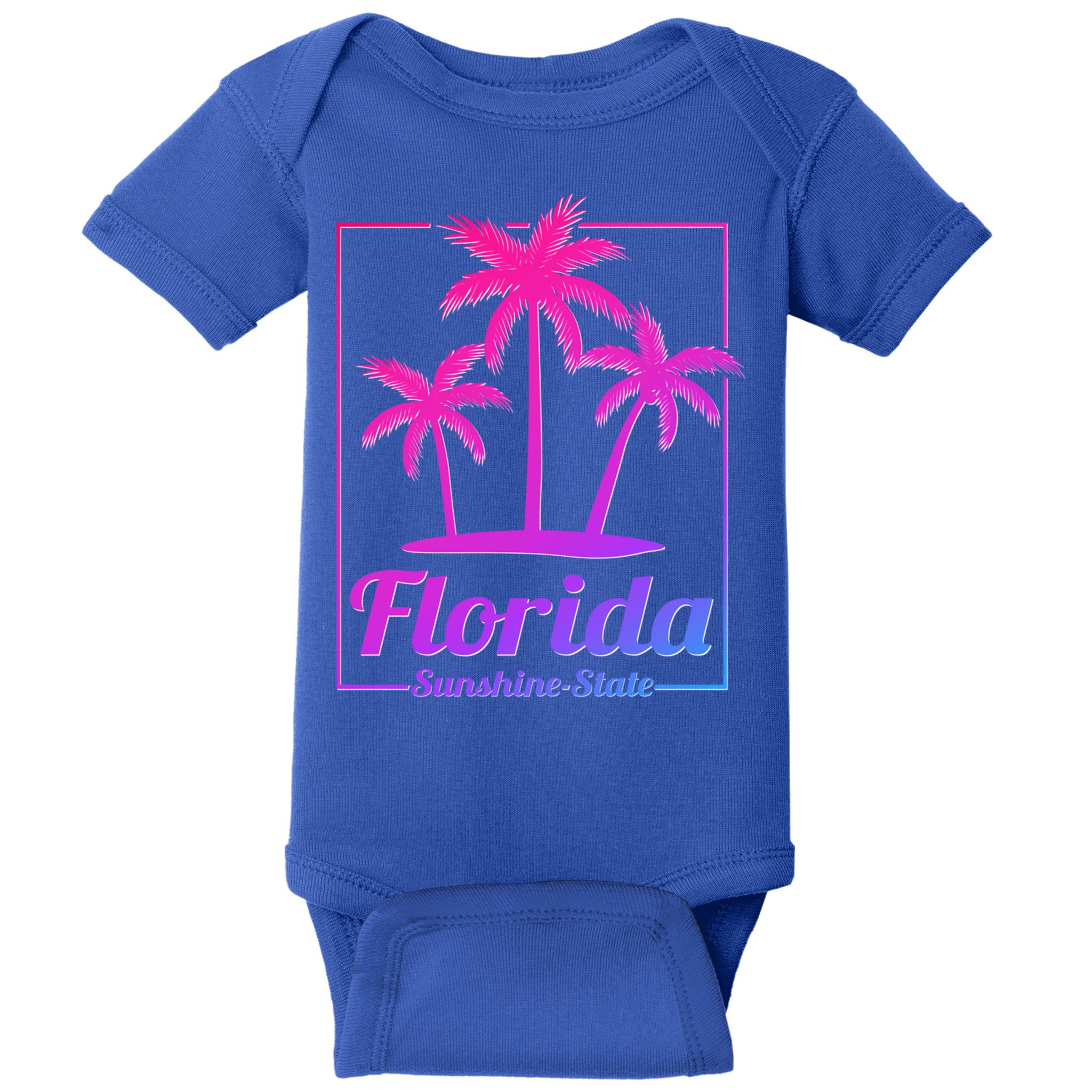 Florida Sunshine State Retro Look Gift Baby Bodysuit