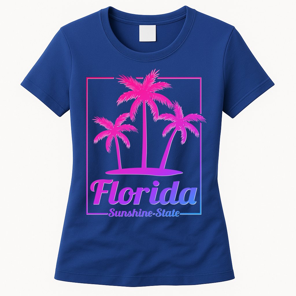 Florida Sunshine State Retro Look Gift Womens T-Shirt