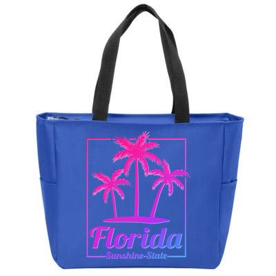 Florida Sunshine State Retro Look Gift Zip Tote Bag