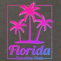 Florida Sunshine State Retro Look Gift Cotton Canvas Backpack