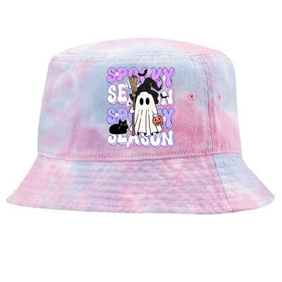 Funny Saying Spooky Season Halloween Ghost Lover Tie-Dyed Bucket Hat