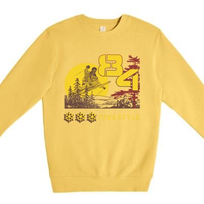 Freestyle Skiing Ski Sport Gift Premium Crewneck Sweatshirt