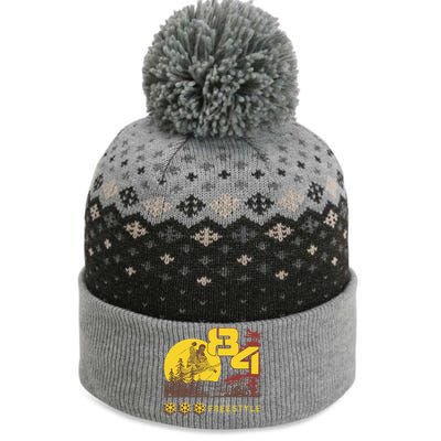 Freestyle Skiing Ski Sport Gift The Baniff Cuffed Pom Beanie