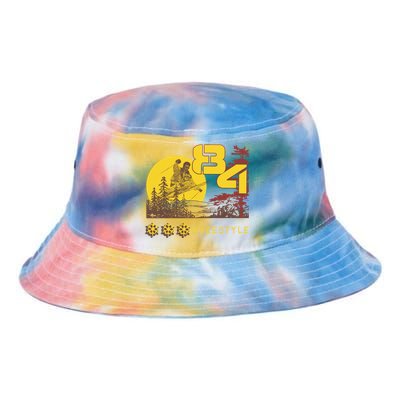 Freestyle Skiing Ski Sport Gift Tie Dye Newport Bucket Hat