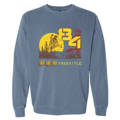 Freestyle Skiing Ski Sport Gift Garment-Dyed Sweatshirt