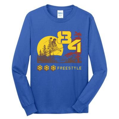 Freestyle Skiing Ski Sport Gift Tall Long Sleeve T-Shirt