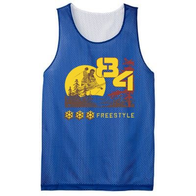 Freestyle Skiing Ski Sport Gift Mesh Reversible Basketball Jersey Tank