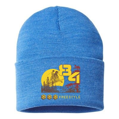 Freestyle Skiing Ski Sport Gift Sustainable Knit Beanie