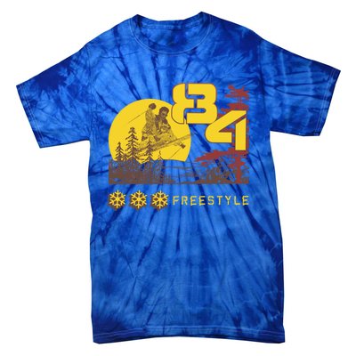 Freestyle Skiing Ski Sport Gift Tie-Dye T-Shirt