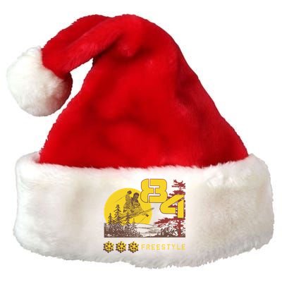 Freestyle Skiing Ski Sport Gift Premium Christmas Santa Hat