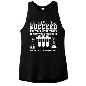 Funny Statistics Science Pun Chemistry Gift Ladies PosiCharge Tri-Blend Wicking Tank