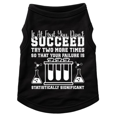 Funny Statistics Science Pun Chemistry Gift Doggie Tank