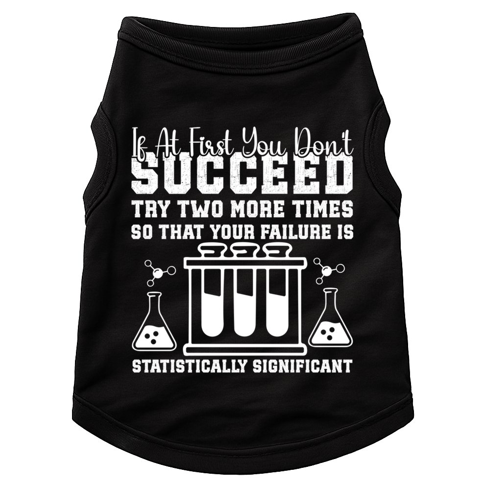 Funny Statistics Science Pun Chemistry Gift Doggie Tank