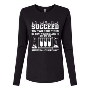 Funny Statistics Science Pun Chemistry Gift Womens Cotton Relaxed Long Sleeve T-Shirt