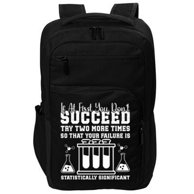 Funny Statistics Science Pun Chemistry Gift Impact Tech Backpack