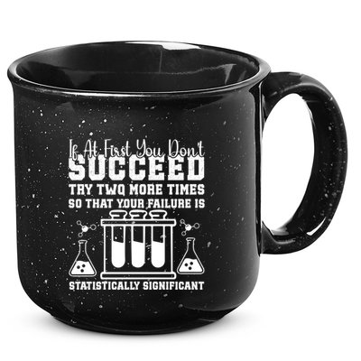 Funny Statistics Science Pun Chemistry Gift 15oz Campfire Ceramic Mug