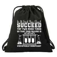 Funny Statistics Science Pun Chemistry Gift Drawstring Bag