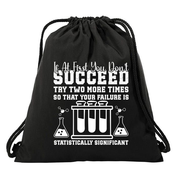 Funny Statistics Science Pun Chemistry Gift Drawstring Bag