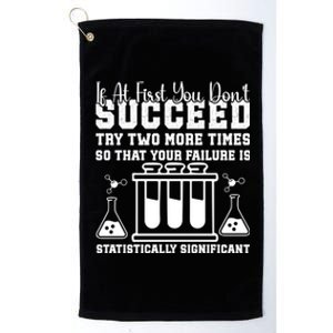 Funny Statistics Science Pun Chemistry Gift Platinum Collection Golf Towel