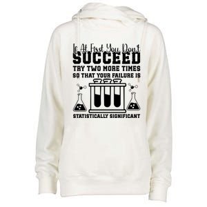 Funny Statistics Science Pun Chemistry Gift Womens Funnel Neck Pullover Hood