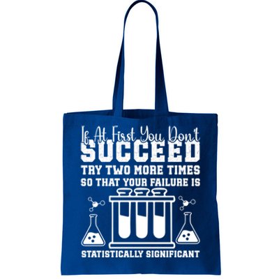 Funny Statistics Science Pun Chemistry Gift Tote Bag