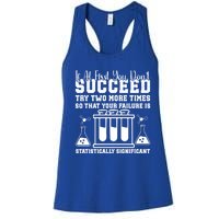 Funny Statistics Science Pun Chemistry Gift Women's Racerback Tank