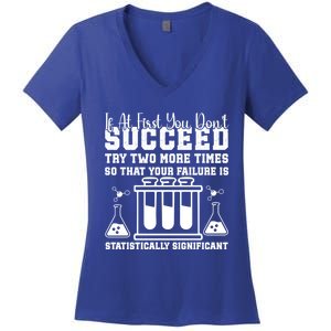 Funny Statistics Science Pun Chemistry Gift Women's V-Neck T-Shirt