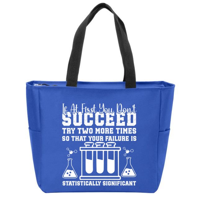 Funny Statistics Science Pun Chemistry Gift Zip Tote Bag