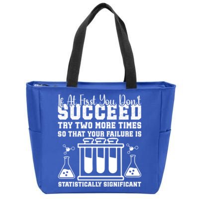 Funny Statistics Science Pun Chemistry Gift Zip Tote Bag