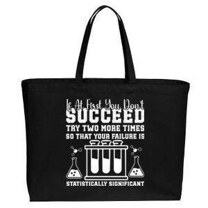 Funny Statistics Science Pun Chemistry Gift Cotton Canvas Jumbo Tote