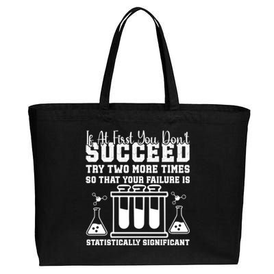 Funny Statistics Science Pun Chemistry Gift Cotton Canvas Jumbo Tote