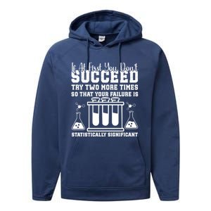 Funny Statistics Science Pun Chemistry Gift Performance Fleece Hoodie