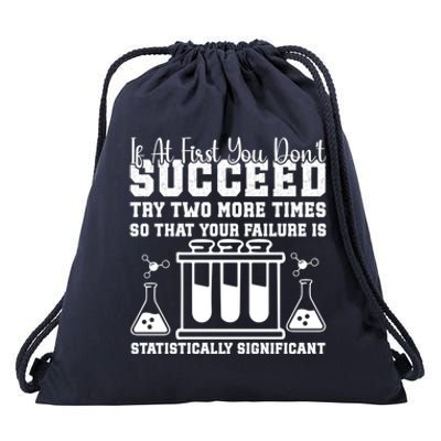 Funny Statistics Science Pun Chemistry Gift Drawstring Bag