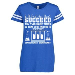 Funny Statistics Science Pun Chemistry Gift Enza Ladies Jersey Football T-Shirt