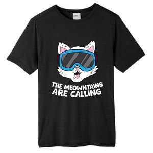 Funny Snowboard Ski Goggle For Snowboarding Cat Skiing Gift Tall Fusion ChromaSoft Performance T-Shirt