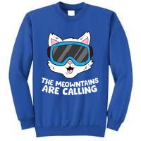 Funny Snowboard Ski Goggle For Snowboarding Cat Skiing Gift Sweatshirt