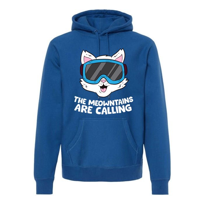 Funny Snowboard Ski Goggle For Snowboarding Cat Skiing Gift Premium Hoodie