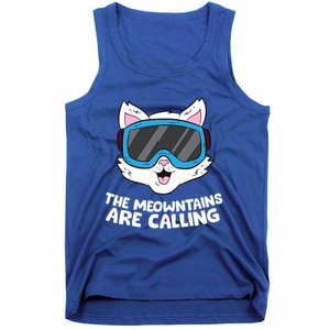 Funny Snowboard Ski Goggle For Snowboarding Cat Skiing Gift Tank Top