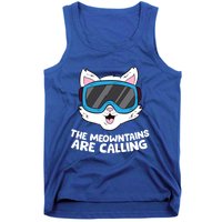 Funny Snowboard Ski Goggle For Snowboarding Cat Skiing Gift Tank Top