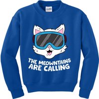 Funny Snowboard Ski Goggle For Snowboarding Cat Skiing Gift Kids Sweatshirt