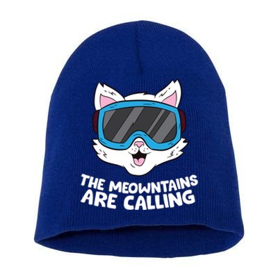 Funny Snowboard Ski Goggle For Snowboarding Cat Skiing Gift Short Acrylic Beanie