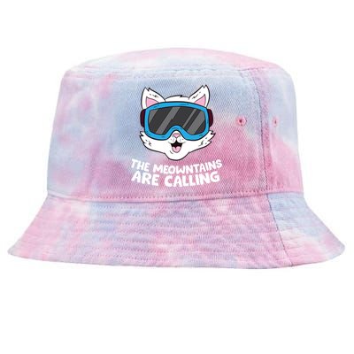 Funny Snowboard Ski Goggle For Snowboarding Cat Skiing Gift Tie-Dyed Bucket Hat